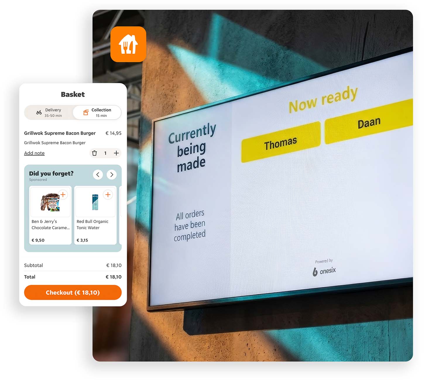 Lieferando Status Screen Integration