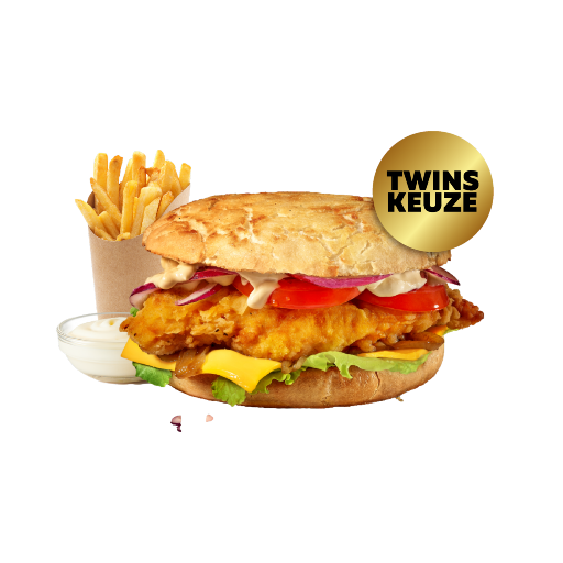 Chick 'n Cheese Burger MENU image