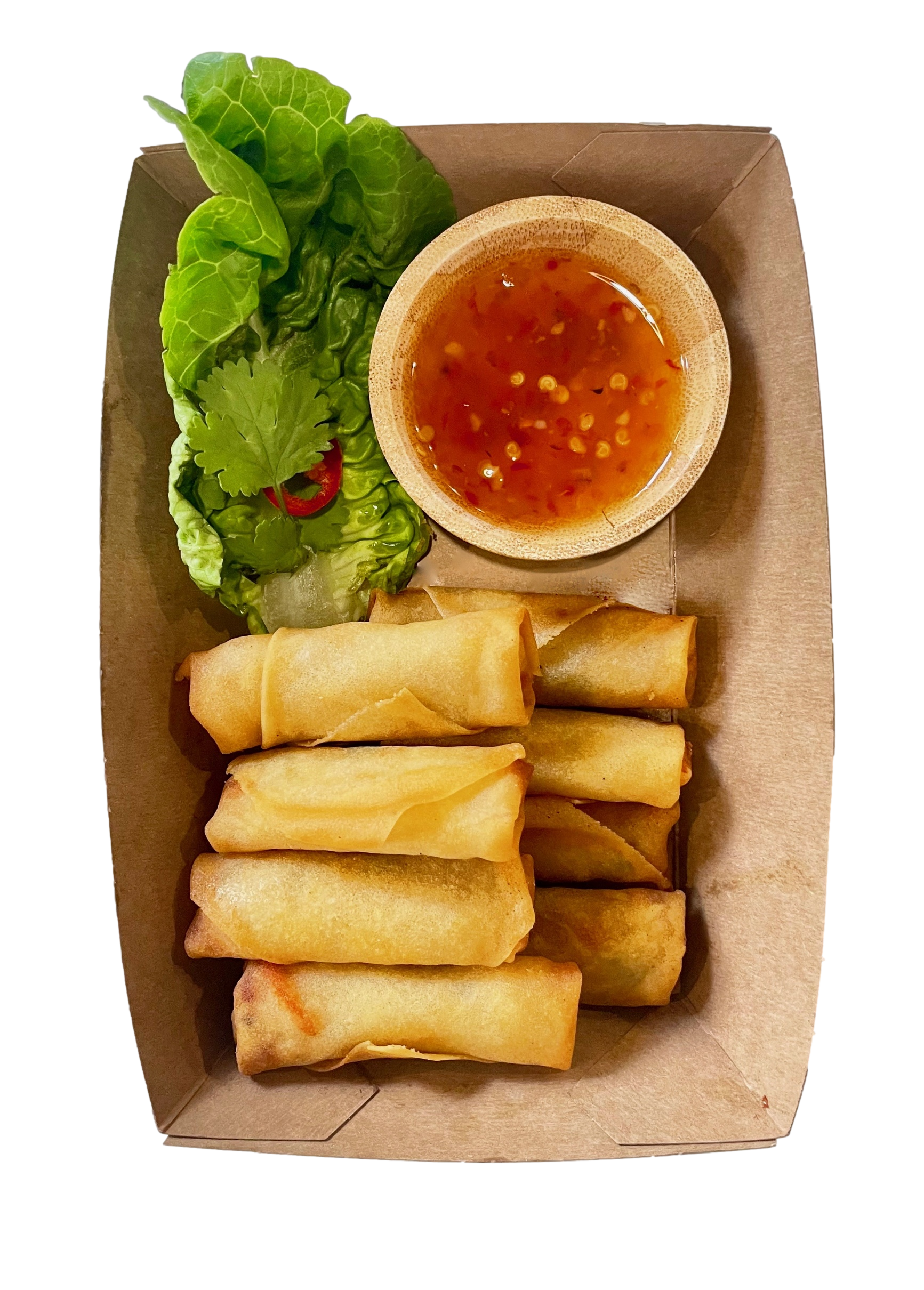 Fried Mini Veggie Springrolls (8 pieces) image